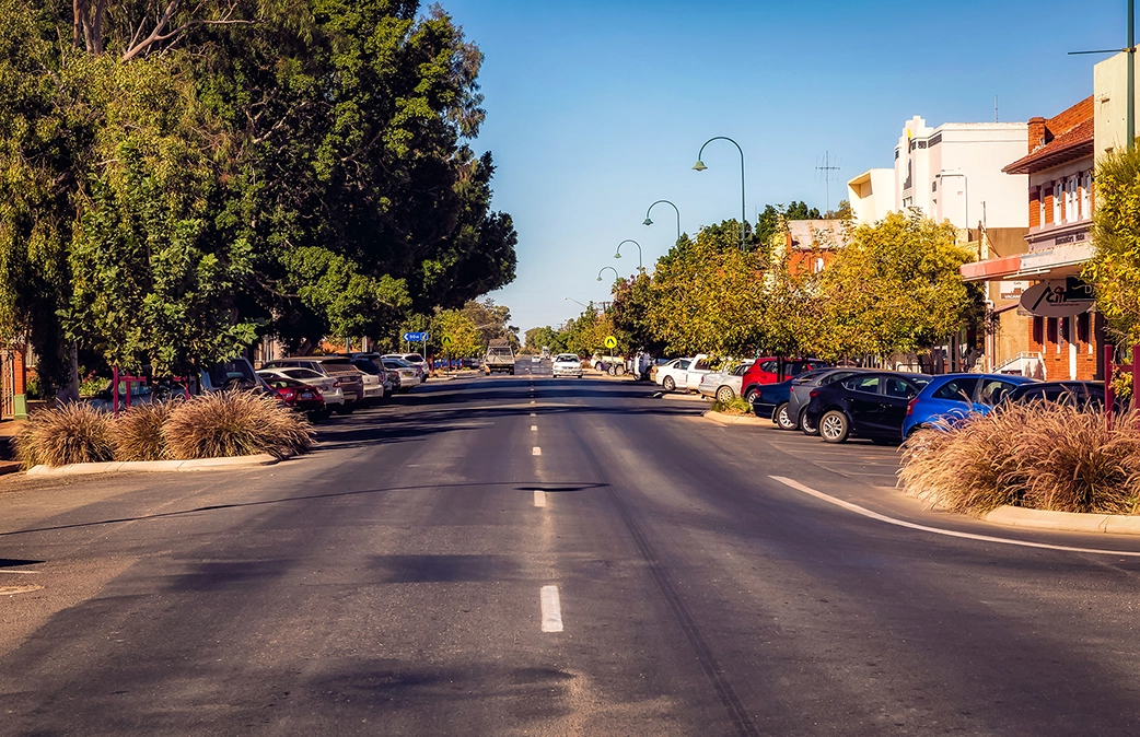 The Main Street of Nyngan, NSW